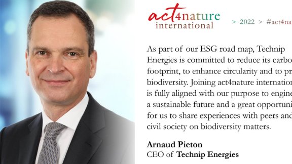 Technip Energies Joins Act4nature International to Reinforce its Commitment Towards Biodiversity